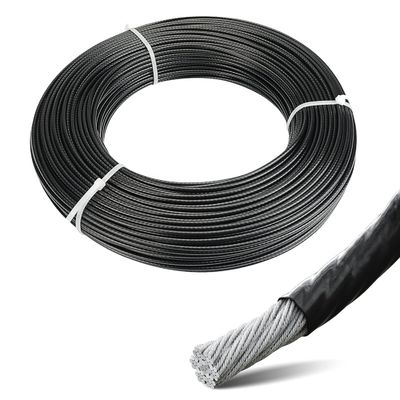 Ein guter Preis. Nichtlegiertes Stahldrahtseil 1,8 mm 7x19 für die Kaltbeförderung PVC-beschichtetes Sprungseil Korrosion und Wetterbeständigkeit Online