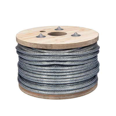 10mm 7X19 AISI 304 Edelstahl Hot DIP Verzinktes Flugzeugkabel Stahldrahtseil mit ±1% Toleranz