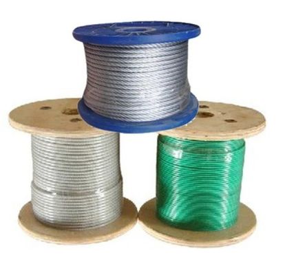 Nichtlegierte Bauwerke PVC-beschichtet galvanisiertes Stahldrahtseil mit hoher Zugfestigkeit