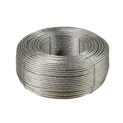 Nichtlegiertes Stahlseil 1*7 16mm galvanisiertes Stahlseil 6mm Stahlkabel mit hoher Zugfestigkeit