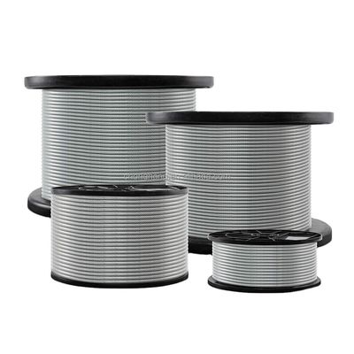 Ein guter Preis. Spezialverarbeitungsdienst Sonstiges kaltgefertigtes Stahl 6*7 FC PVC-beschichtetes Stahlkabelseil für Flugzeugkabel Drähte Online