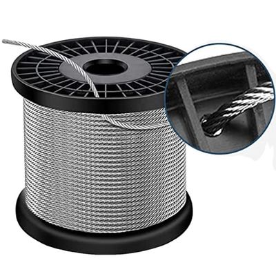 AISI304 304L 316 316L Stahlkabelseile Inoxkabel SSkabel 7x7 6x7 FC Edelstahldrahtseil für Seeanwendungen