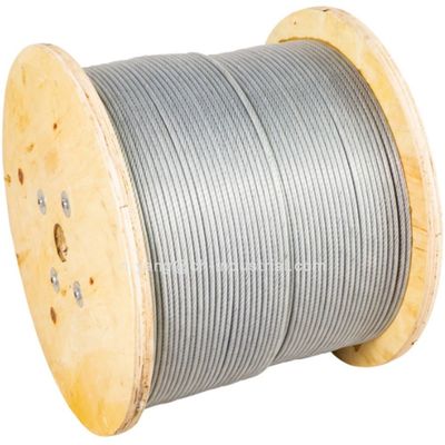 Verzinktes Stahldrahtseil 3,97 mm MIL-DTL-83420 7x19 5/32