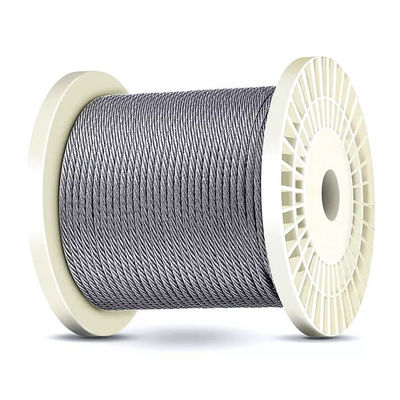 Ein guter Preis. Transparente PVC-Beschichtung Verzinktes Stahldrahtseil 2 mm-4 mm 6x7 FC für Transparente und andere Verarbeitungsdienste Online