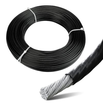 OEM PVC Nylon Kunststoff Beschichtet Farbe SS Edelstahl Beschichtung Metall Kohlenstoffkabel PP Dog Mooring Marine Runddrahtseil
