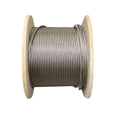 Ein guter Preis. Edelstahldrahtseil 7x7 Struktur 2 mm Durchmesser für Schwerlast- und Zugfestigkeitsanwendungen Online