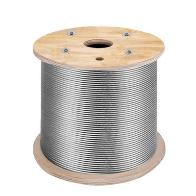 Kaltgetriebene Stahlseile 6*19 FC, nicht galvanisiert und galvanisiert, aus Edelstahl
