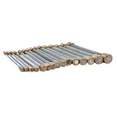 Ein guter Preis. 1x7 1x19 Zinkbeschichtete Stahldrahtsträhne mit einer Toleranz von ± 1% und Material aus Kohlenstoffstahl Online