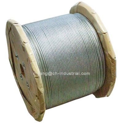 Ein guter Preis. Nichtlegierte verzinkte 12mm Stahlkabelseile 6x19 für die Kundenzufriedenheit Online