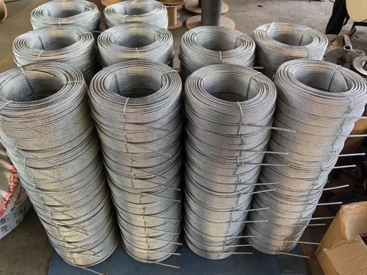 kaufen Helle Verdichte Stahldrahtseile 4Vx39S 5FC 4 Strang Flach ohne rotierende unverzinkte Stahldraht online manufacture