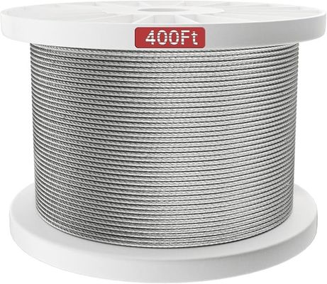 500ft Flugzeug Stahldrahtseil SS Kabel 7x7 für Deckgeländer 1/8