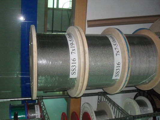 Ein guter Preis. 2.000 m/je Hot-Dip Galvanized Aircraft Cable MIL-DTL-83420 Stahlkabel 2000N/MM2 6x19FC Stahldrahtseil Standard AiSi Online