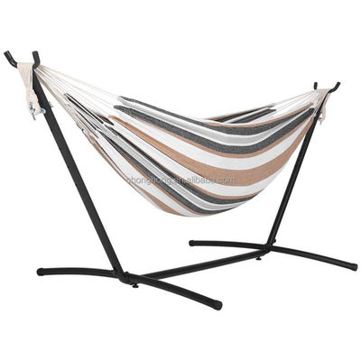 kaufen Doppel-Hammock Zwei-Person-Hammock-Stuhl mit Stahl-Stand/Raumersparnis-Hammock online manufacture