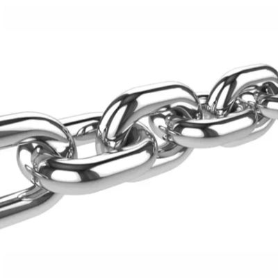 Standard Hitzebeständiger Edelstahl 304 DIN667 Sichere geschweißte Gliederkette Metallkette Kurzes Glied