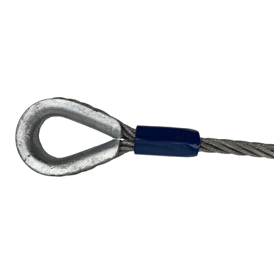 Ein guter Preis. Factory Price Tower Crane Wire Rope Sling 1770 Galvanized Carbon Steel Iwrc Wire Rope Sling 6*37 Sling Online
