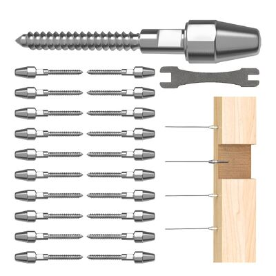 Ein guter Preis. T316 Edelstahl-Kabelgeländer-Hardware mit 800 Tonnen Zugfestigkeit für 1/8-Zoll-Kabelgeländersystem Online