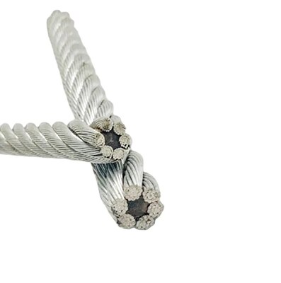 Ein guter Preis. ASTM-Standard 6x37 FC galvanisiertes Stahldrahtseil zum Heben und Ziehen mit Kohlenstoffstahl online