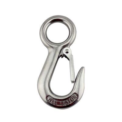 Ein guter Preis. 304 Edelstahl Groß-Auge-Kran-Hochhaken mit Schraube OEM und langlebiges Design Online
