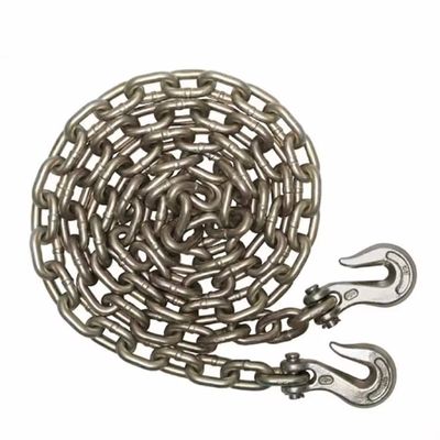 Ein guter Preis. G70 Transport Galvanisierte Auto-Schleppketten Haken Schwarze Oberfläche Prüflast 48kN Schwerlast Online