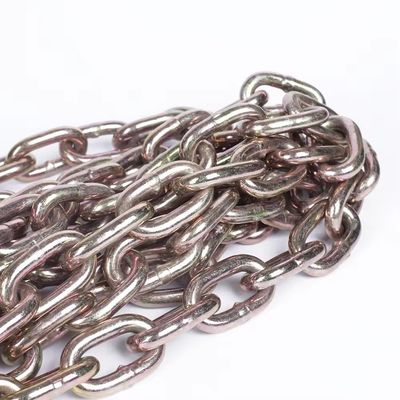 Ein guter Preis. Standard-Grad 70 Galvanisierte Transportgeschweißte Stahlverbindung Kette Hardware 2t Arbeitslastgrenze Online