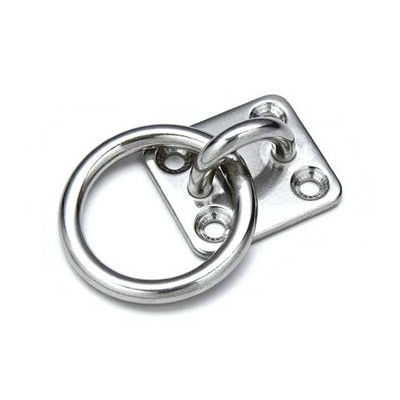 Edelstahl Runder Ring Diamant Pad Augenplatte Rigging Hardware Zinkbeschichtung