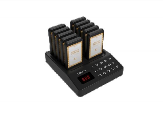 Ein guter Preis. 10 Pager Fast-Food-Gericht Mini-Zumer Gast-Coster-Pager-System drahtlose Warteschlange Anrufe System Logo benutzerdefinierte Unterwände Online