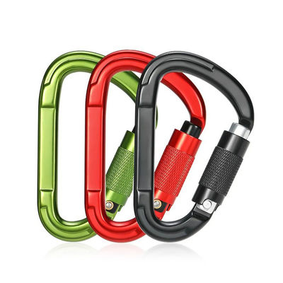 Ein guter Preis. Schwerindustrie 25kN Aluminiumlegierung D-förmiger Schnapphaken-Karabiner für Klettern Online