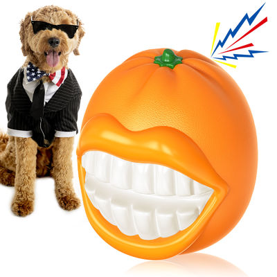 Ein guter Preis. Realistisches orangefarbenes Aussehen mit humorvollem Gesichtsdesign und eingebauter Tonvorrichtung, schwimmendes knisterndes, lustiges orangefarbenes Hunde-Spielzeug Online
