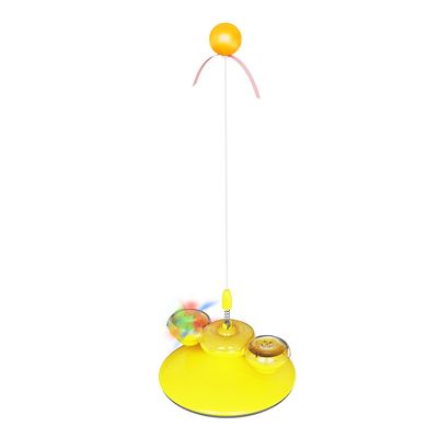 Ein guter Preis. Donut Delight Katzen-Spielzeug - Fortgeschrittenes Feder-Basis-Rotations-Teaser-Katzen-Spielzeug Online