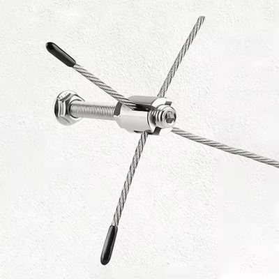 Ein guter Preis. Graue Wand Post Clamp Hardware 304 3mm Drahtgitter Edelstahl Holz Schraubdrahtseil Clip Online