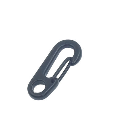 Ein guter Preis. Schwarzer Mini-Carabiner Schlüsselanhänger Schlüsselring Clips Snap Hook EDC Hardware Online