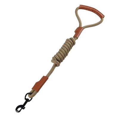 Ein guter Preis. Komfortable Ledergreife Hundeleine Nylon geflochtenes Seil reflektierend, Nachtsicherheit Online
