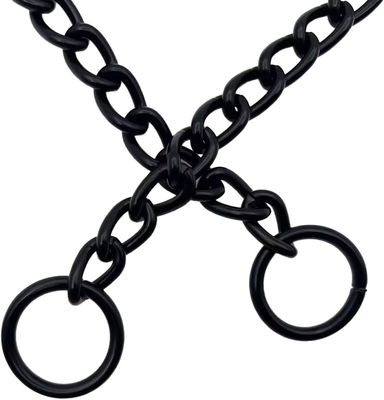 Ein guter Preis. Schwarzer Hundehalsband Schweren Hundehalsband Schwerer Hundehalsband Trainerhalsband Verstellbarer wetterfester Halskette aus Legierungstahl Online