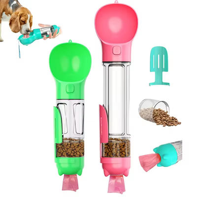 Ein guter Preis. 4 IN 1 Lecksicherer tragbarer Wasserspender für Haustiere mit Lebensmittelbehälter-Taschenhalter-Kaka-Scooper Online