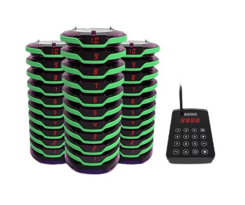 Ein guter Preis. Wireless Restaurant Paging System 30 Vibrierende Pager bis zu 1000m Entfernung für die Verwaltung von Cafés Online
