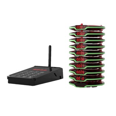 Ein guter Preis. Restaurant-Service Private Mold Wireless Calling System mit 500mAh Lithium-Batterie und schwarzer Gummifarbe Online