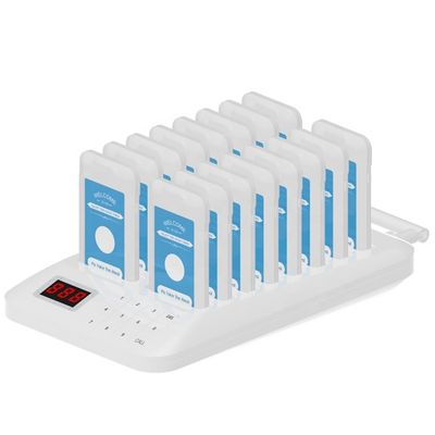 Ein guter Preis. 300mAh Lithium-Batterie Wireless Vibrating Kellner Anrufsystem Anwendung Buffet Farbe Wein Rot Pager mit schwarzer Basis Online