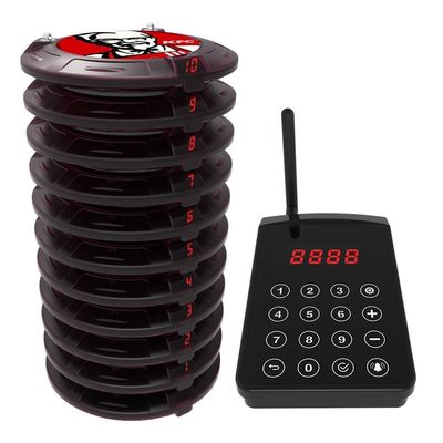 Ein guter Preis. 500m offene Fläche übertragene Abstandspager für drahtlose Restaurant Gäste Paging System Online