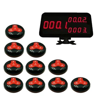 Ein guter Preis. Kaffeerei ABS Plastik Wireless Kellner Ruf Buzzer für Bill Service Anrufsystem Online