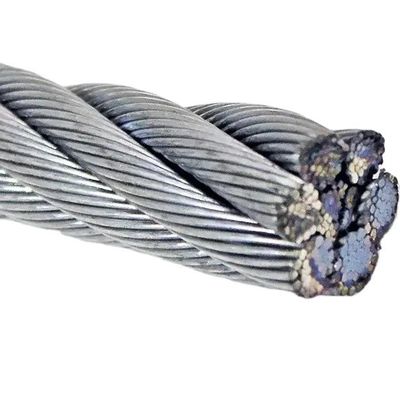 Ein guter Preis. 1' 7/8' 6x26 IWRC/6*26 Verdichtete Seile aus galvanisiertem Stahl für Bauvorhaben Online