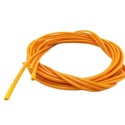 Ein guter Preis. 12mm 1x19 Transparentes PVC-beschichtetes Stahldrahtseil AISI 201/304/316 Kabeltoleranz ±0,02 für Clothesline und Easy Online