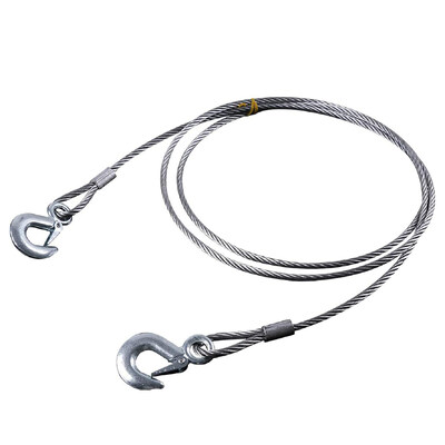 Ein guter Preis. Galvanisiertes Stahlwindenkabel mit 6x19+IWRC Hochkohlenstoffstahl für den Bau 13 Fuß Länge online
