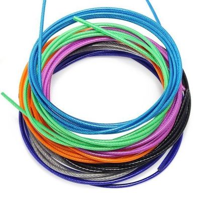 Ein guter Preis. 1*7/7*7/1*19/7*19 Struktur PVC beschichtetes Stahldrahtseil für Kleidung Online