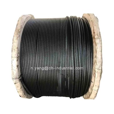 Ein guter Preis. ASTM-Standard 7x7 schwarz Pulver beschichtet galvanisiertes Drahtseil Flugzeugkabel für Bühne und Filme online