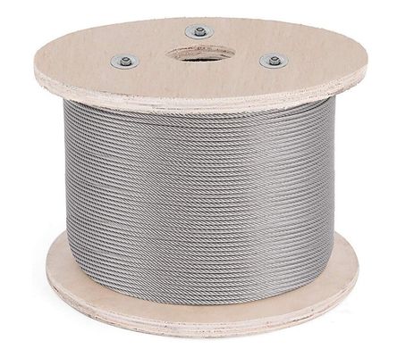 Ein guter Preis. 6x12 7FC Edelstahlkabel DIN/RR-W-401 Stahlkabel Edelstahldrahtseil 6*12 SS304 SS316 Edelstahlseil Länge 1000m/Rolle Online
