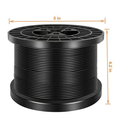 Ein guter Preis. Schwarz-Vinyl-Beschichtet 304 Edelstahl Kabel Drahtseil Online