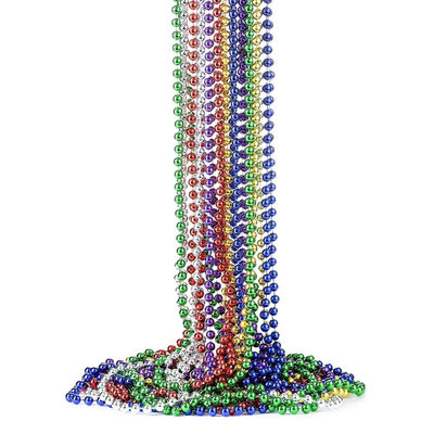 Großhandel 4mm 6mm 7mm 8mm Kunststoffkugelkette Silberkugelkette Weißgoldkugelkette