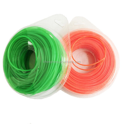 Verschiedene Farben 3,0 mm Quadrat / Rund / Sechseck / Stern Nylon Trimmer Linie 100% Nylon Material