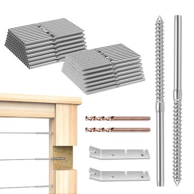 Ein guter Preis. T316 Edelstahlkabelgeländer mit 3/16-Zoll-Edelstahlkabeln Wasserdicht und rostfeste für DIY-Deck Balkon und Treppe Online