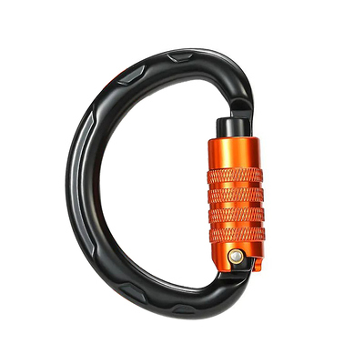 Ein guter Preis. Großhandel 20kN Outdoor Carabiner Clip Individuelles Logo und Farbe Aluminium Rock Rundform Auto-Lock Carabiner Online